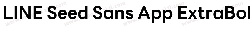 LINE Seed Sans App ExtraBold字体转换
